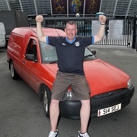 England fan on high road to glory